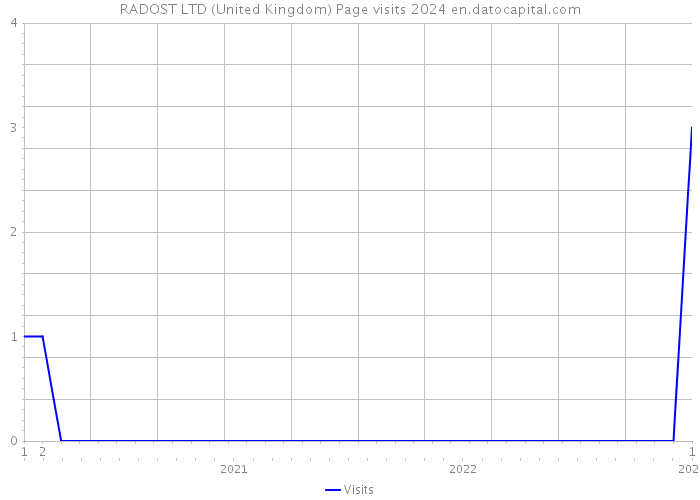 RADOST LTD (United Kingdom) Page visits 2024 