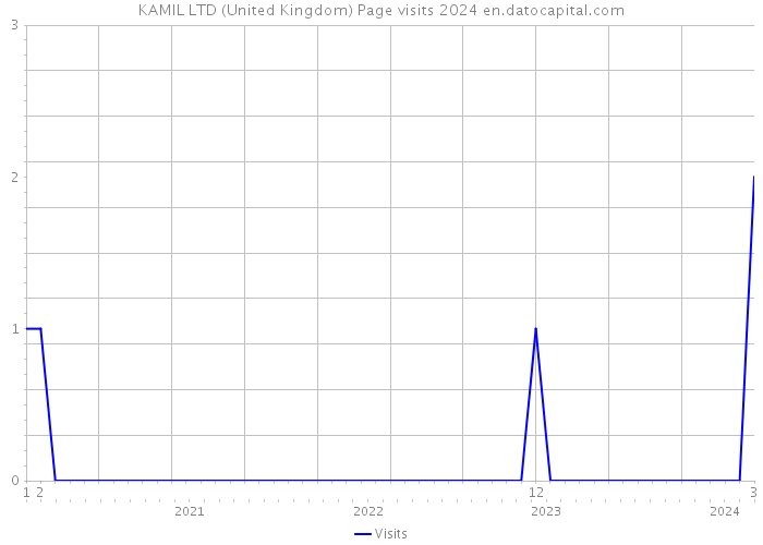 KAMIL LTD (United Kingdom) Page visits 2024 