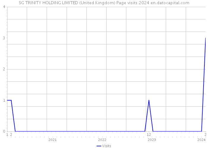 SG TRINITY HOLDING LIMITED (United Kingdom) Page visits 2024 