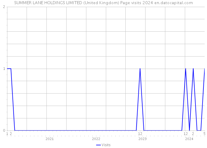 SUMMER LANE HOLDINGS LIMITED (United Kingdom) Page visits 2024 