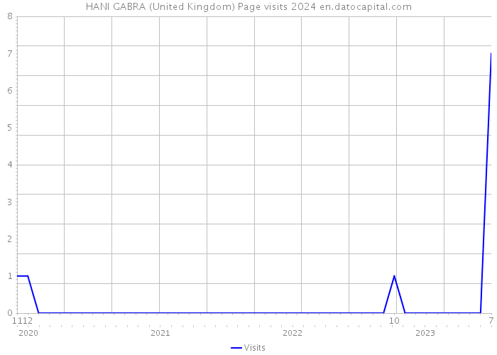 HANI GABRA (United Kingdom) Page visits 2024 