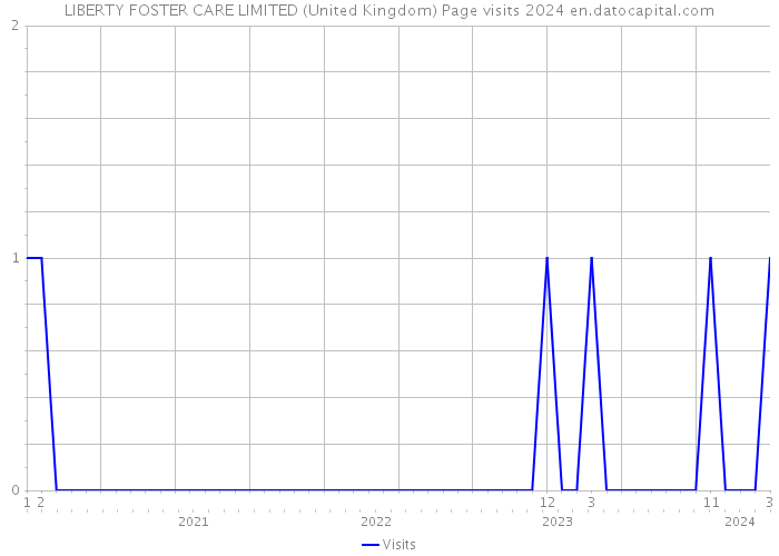 LIBERTY FOSTER CARE LIMITED (United Kingdom) Page visits 2024 