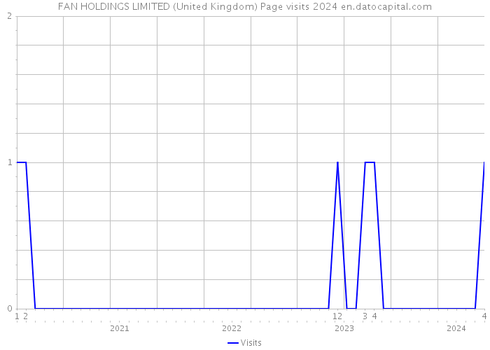 FAN HOLDINGS LIMITED (United Kingdom) Page visits 2024 