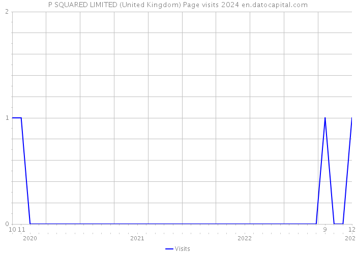 P SQUARED LIMITED (United Kingdom) Page visits 2024 