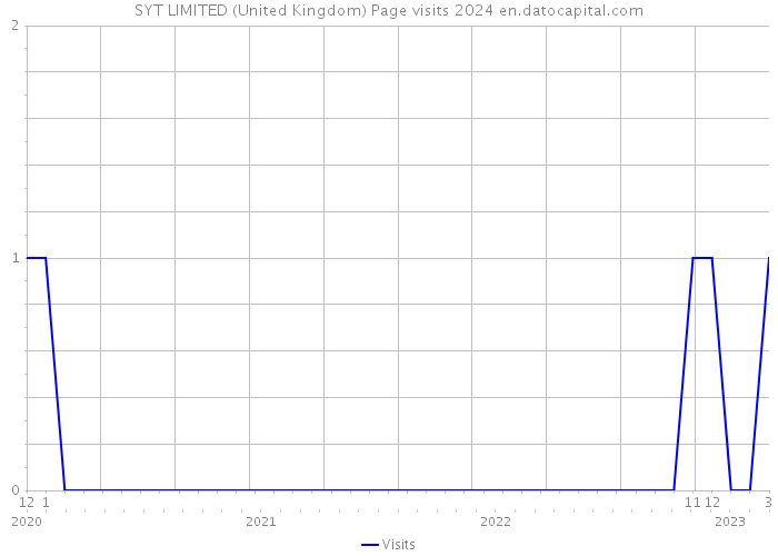 SYT LIMITED (United Kingdom) Page visits 2024 