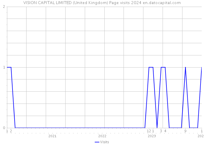 VISION CAPITAL LIMITED (United Kingdom) Page visits 2024 
