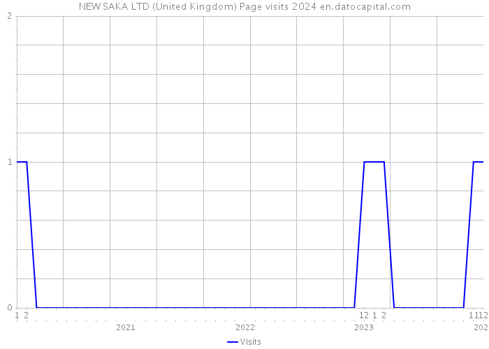 NEW SAKA LTD (United Kingdom) Page visits 2024 