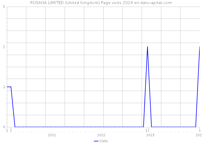 ROSANA LIMITED (United Kingdom) Page visits 2024 