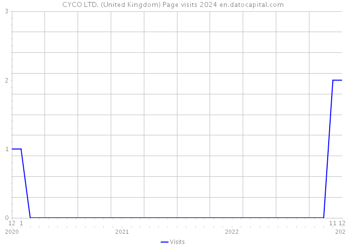 CYCO LTD. (United Kingdom) Page visits 2024 