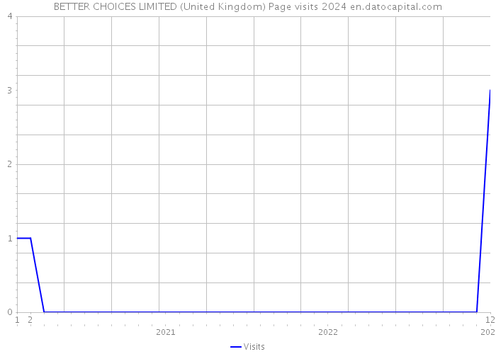 BETTER CHOICES LIMITED (United Kingdom) Page visits 2024 