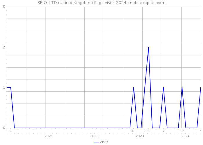 BRIO+ LTD (United Kingdom) Page visits 2024 