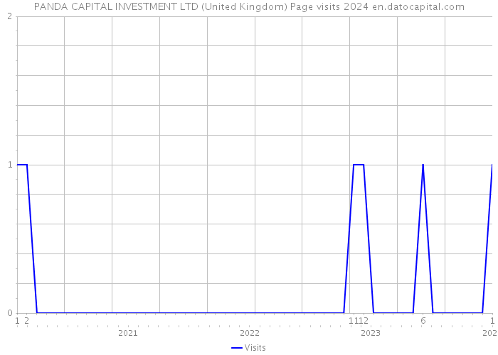 PANDA CAPITAL INVESTMENT LTD (United Kingdom) Page visits 2024 