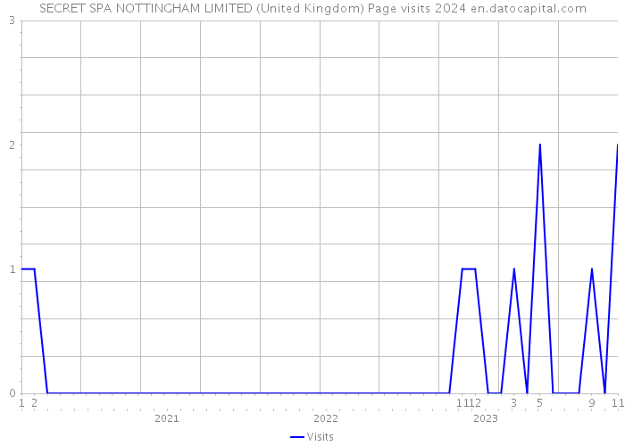 SECRET SPA NOTTINGHAM LIMITED (United Kingdom) Page visits 2024 