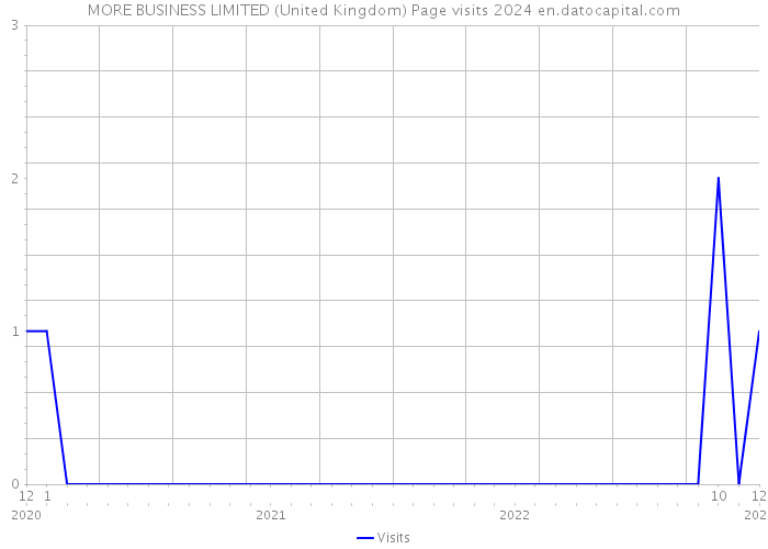 MORE BUSINESS LIMITED (United Kingdom) Page visits 2024 