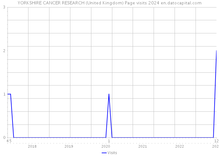 YORKSHIRE CANCER RESEARCH (United Kingdom) Page visits 2024 