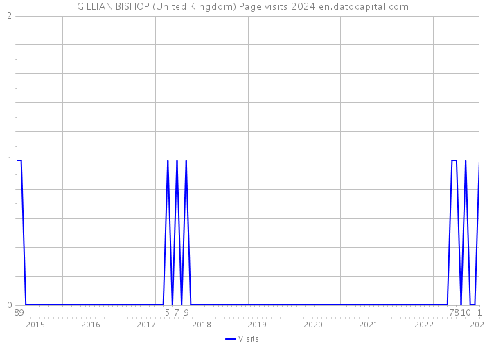 GILLIAN BISHOP (United Kingdom) Page visits 2024 