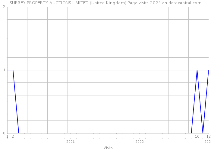 SURREY PROPERTY AUCTIONS LIMITED (United Kingdom) Page visits 2024 