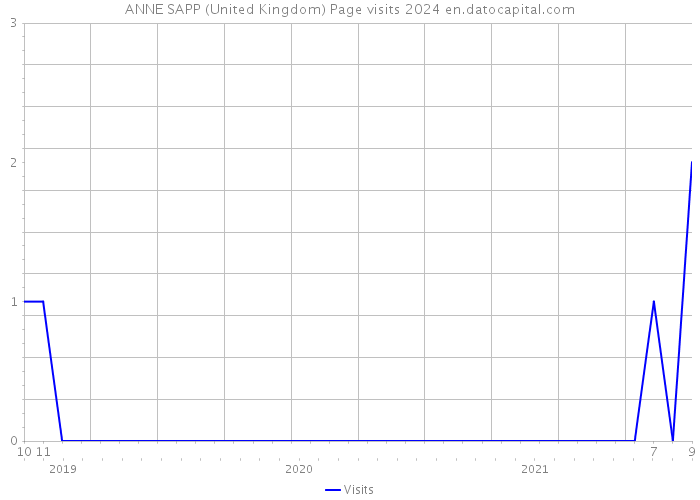ANNE SAPP (United Kingdom) Page visits 2024 