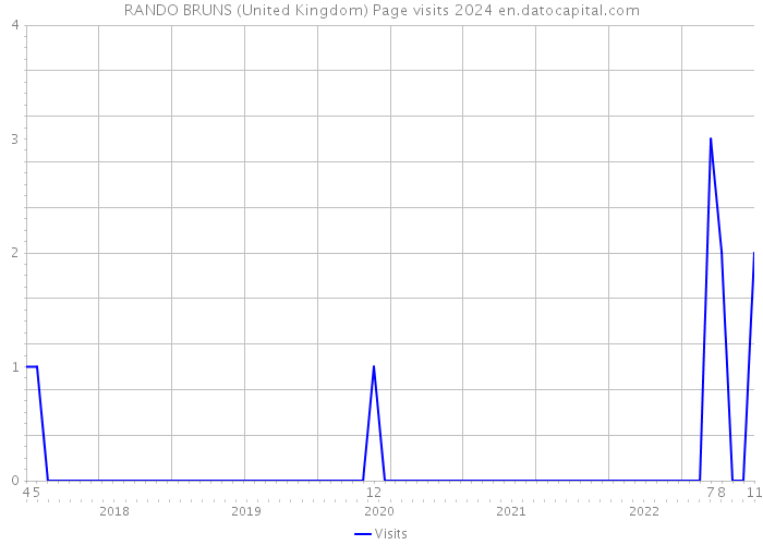 RANDO BRUNS (United Kingdom) Page visits 2024 