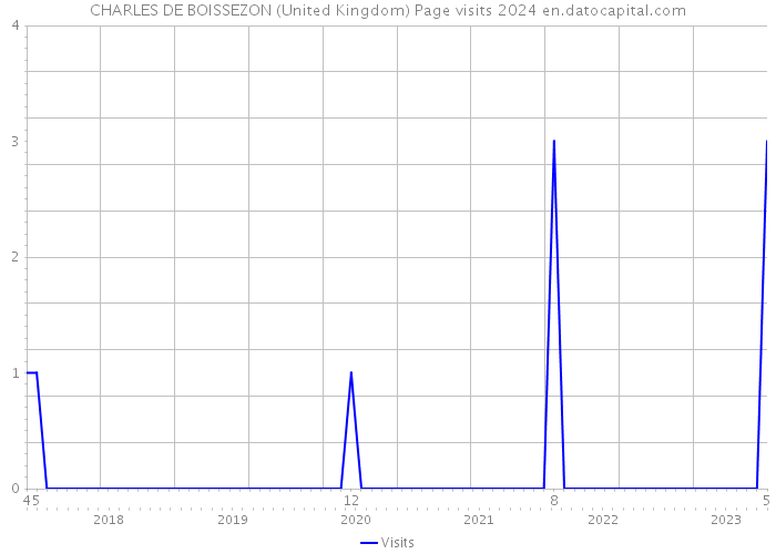 CHARLES DE BOISSEZON (United Kingdom) Page visits 2024 