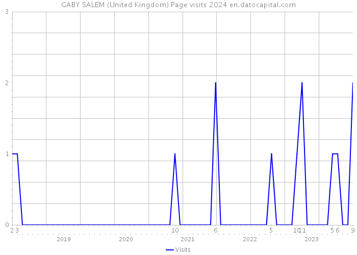 GABY SALEM (United Kingdom) Page visits 2024 