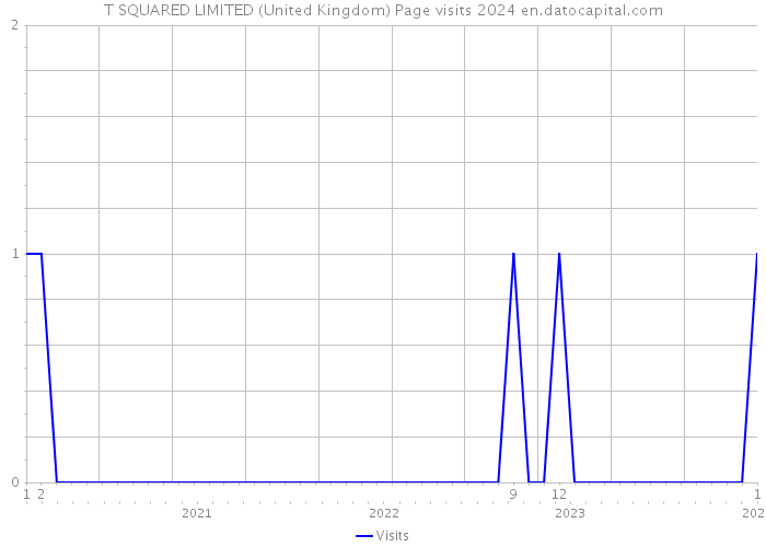 T SQUARED LIMITED (United Kingdom) Page visits 2024 