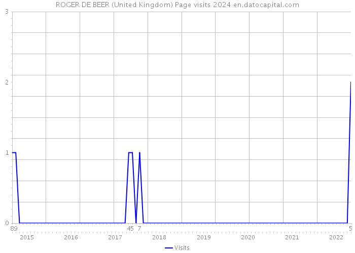 ROGER DE BEER (United Kingdom) Page visits 2024 