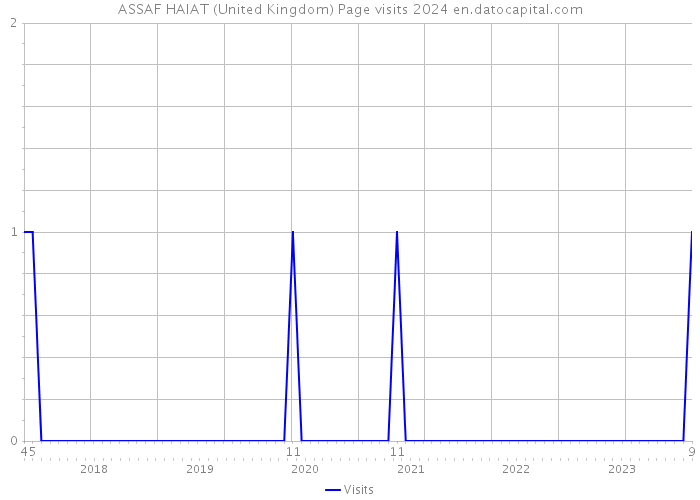 ASSAF HAIAT (United Kingdom) Page visits 2024 