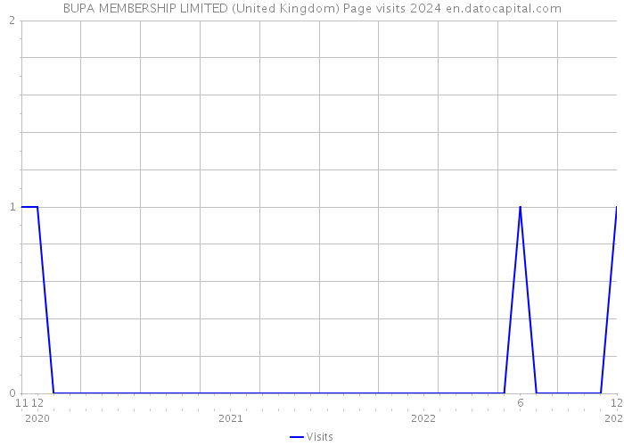 BUPA MEMBERSHIP LIMITED (United Kingdom) Page visits 2024 