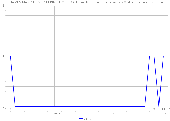 THAMES MARINE ENGINEERING LIMITED (United Kingdom) Page visits 2024 