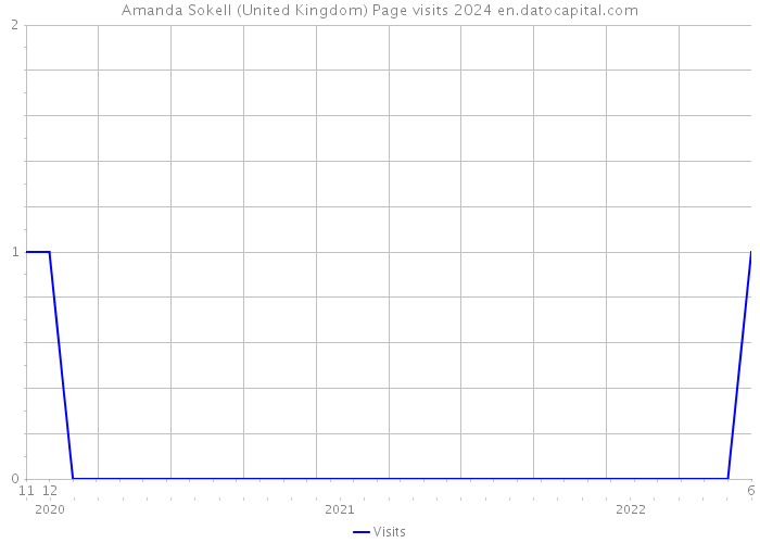 Amanda Sokell (United Kingdom) Page visits 2024 