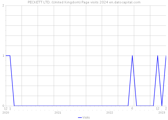 PECKETT LTD. (United Kingdom) Page visits 2024 