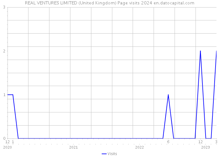 REAL VENTURES LIMITED (United Kingdom) Page visits 2024 