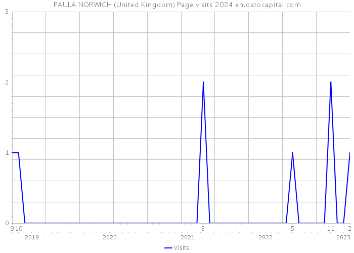 PAULA NORWICH (United Kingdom) Page visits 2024 