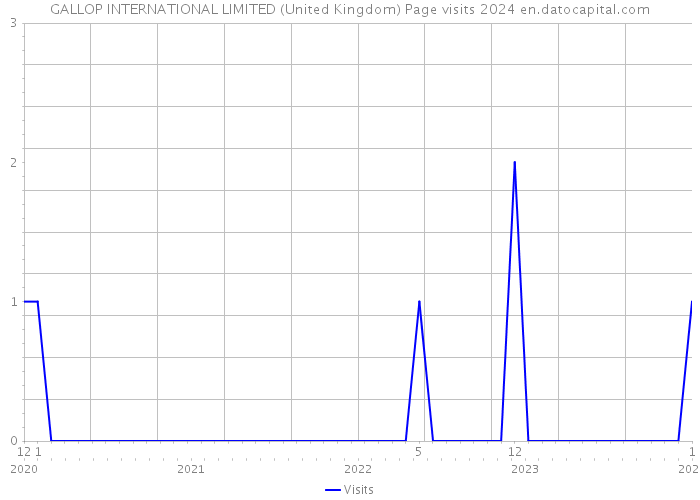 GALLOP INTERNATIONAL LIMITED (United Kingdom) Page visits 2024 