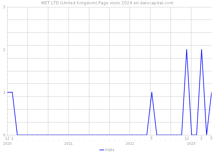 WST LTD (United Kingdom) Page visits 2024 