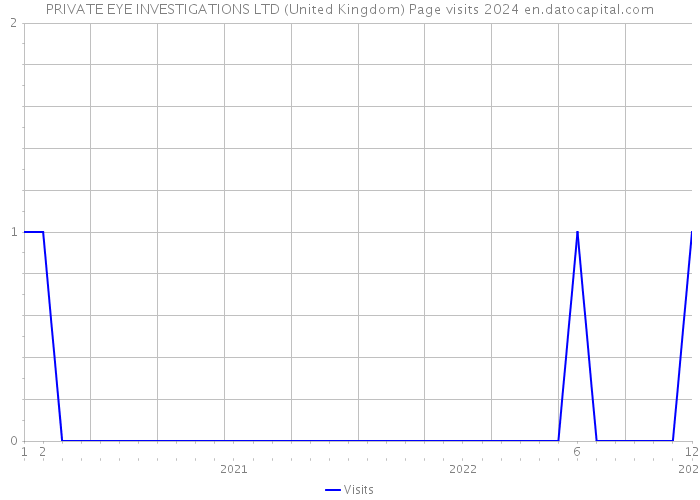 PRIVATE EYE INVESTIGATIONS LTD (United Kingdom) Page visits 2024 