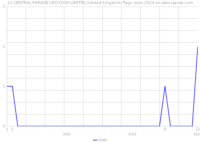 13 CENTRAL PARADE CROYDON LIMITED (United Kingdom) Page visits 2024 