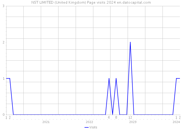 NST LIMITED (United Kingdom) Page visits 2024 