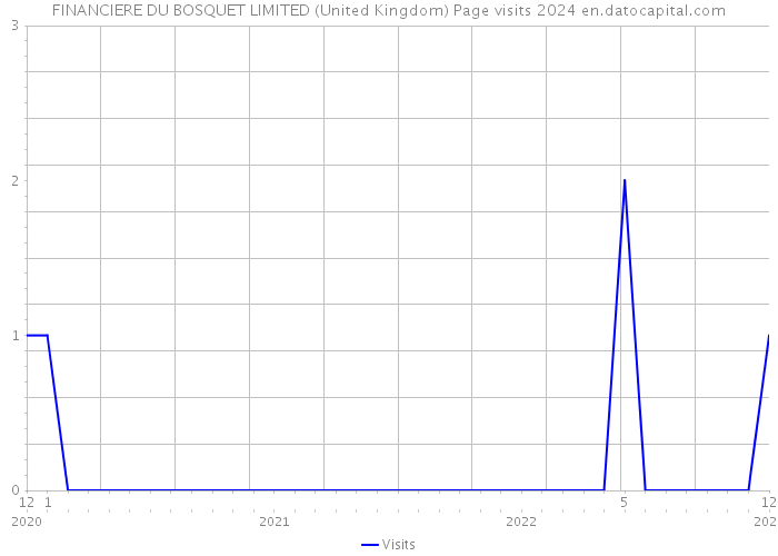 FINANCIERE DU BOSQUET LIMITED (United Kingdom) Page visits 2024 