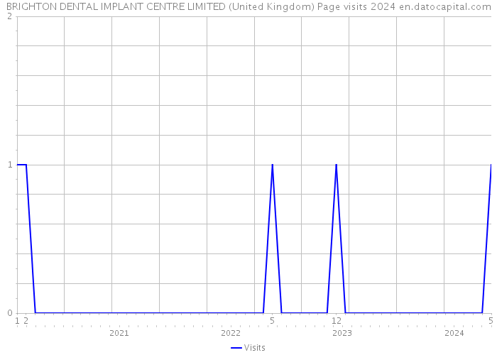 BRIGHTON DENTAL IMPLANT CENTRE LIMITED (United Kingdom) Page visits 2024 