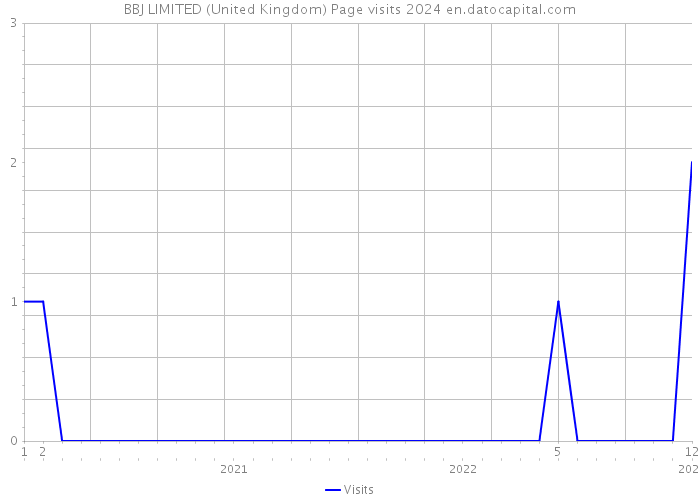 BBJ LIMITED (United Kingdom) Page visits 2024 