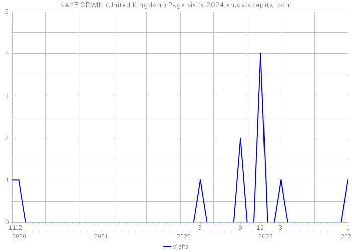 KAYE ORWIN (United Kingdom) Page visits 2024 