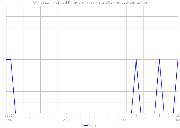 TONI BYLETT (United Kingdom) Page visits 2024 