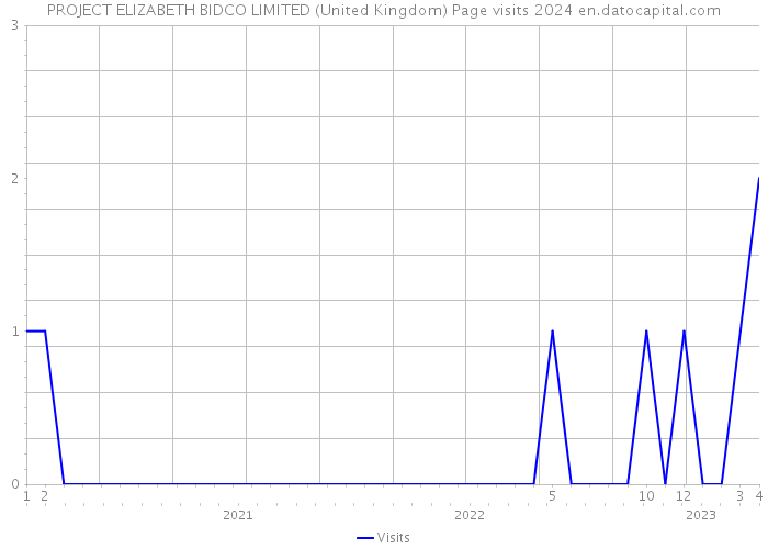 PROJECT ELIZABETH BIDCO LIMITED (United Kingdom) Page visits 2024 
