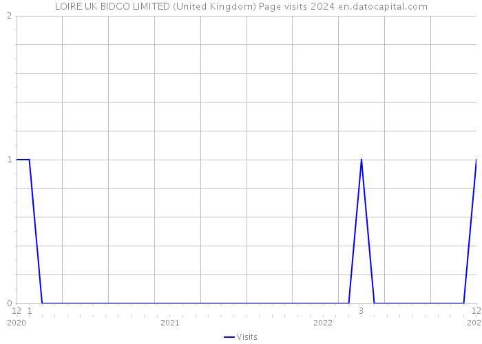 LOIRE UK BIDCO LIMITED (United Kingdom) Page visits 2024 
