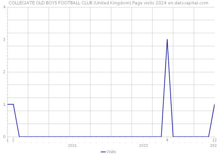 COLLEGIATE OLD BOYS FOOTBALL CLUB (United Kingdom) Page visits 2024 