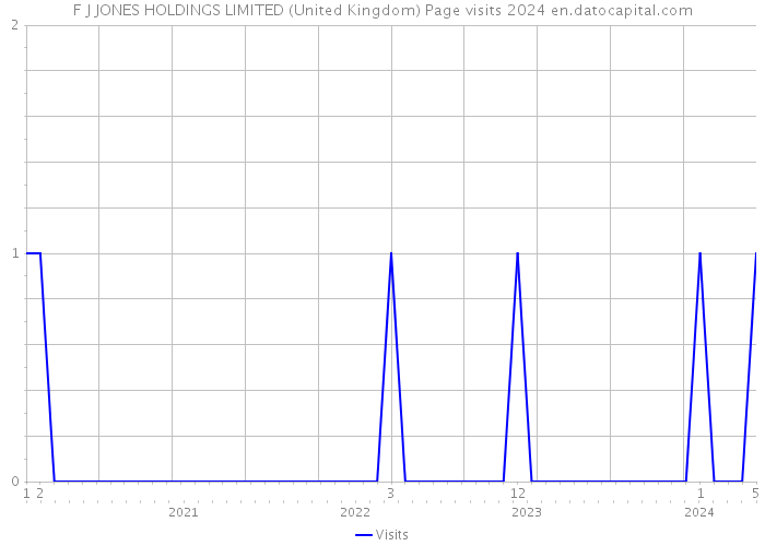 F J JONES HOLDINGS LIMITED (United Kingdom) Page visits 2024 