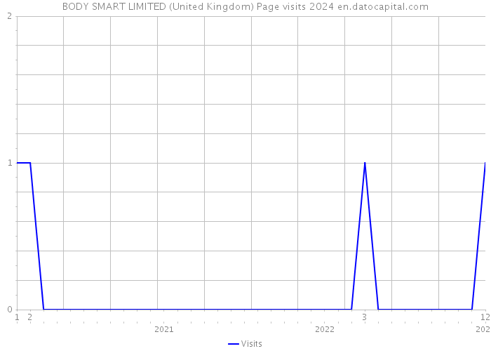 BODY SMART LIMITED (United Kingdom) Page visits 2024 