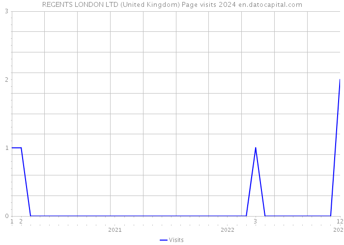 REGENTS LONDON LTD (United Kingdom) Page visits 2024 